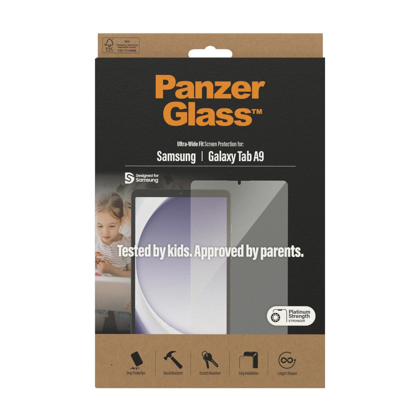 PanzerGlass Samsung Galaxy Tab A9 Ultra Wide Fit PanzerGlass Samsung Galaxy Tab A9 Ultra Wide Fit